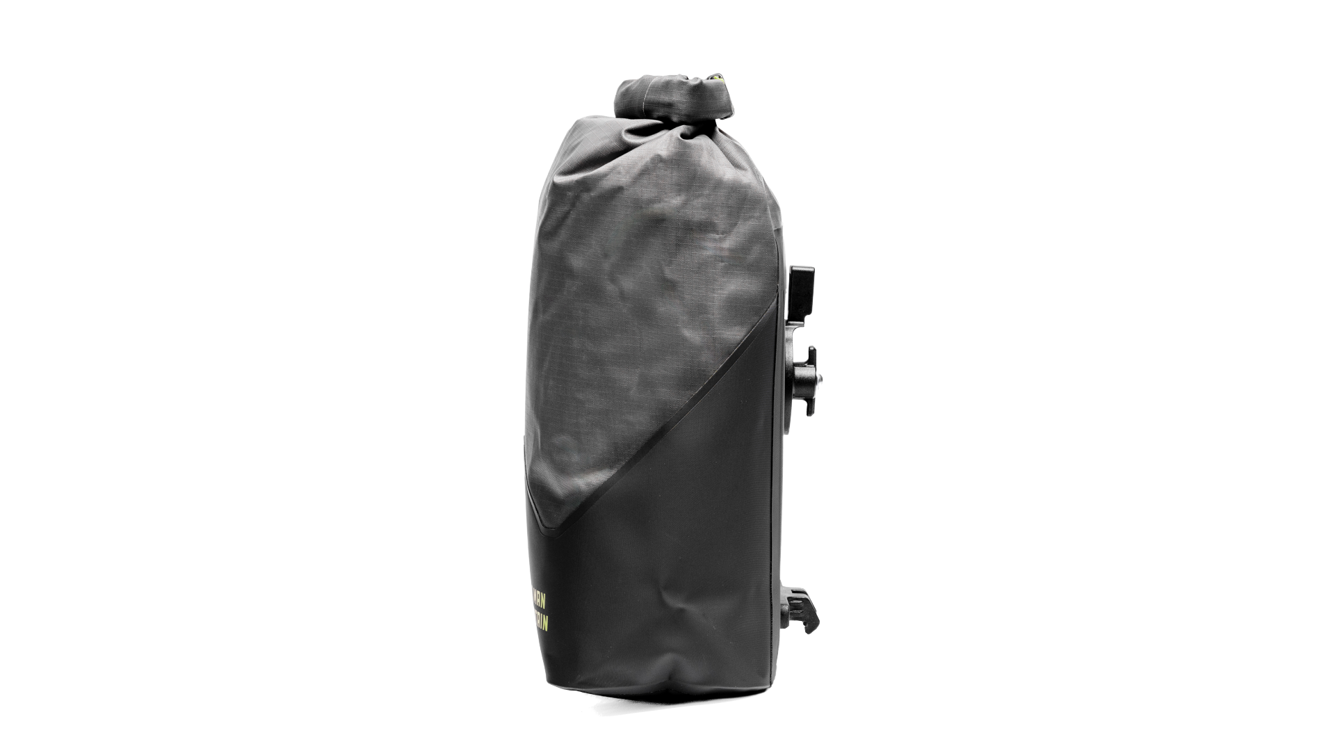 Black Old Man Mountain Hemlock dry bag - side view.