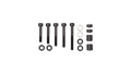 Salsa lower mount kit for Alternator Rack, bolts, washers, and spacers for perfect fit