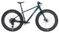 Salsa Beargrease Carbon Bike - 
Deep Sea Teal - side profile view