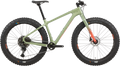 Salsa Beargrease C Cues fat bike Sage Green side view on white background