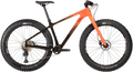 Salsa Beargrease C Deore 11 fat bike red fade side view on white background