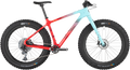 Salsa Beargrease C X01 fat bike red teal fade side view on white background