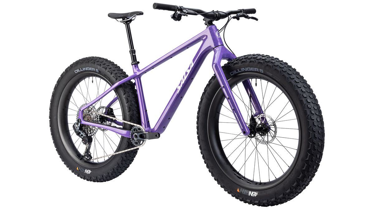 Salsa Beargrease Carbon - Twilight Purple - Front three quarter view
