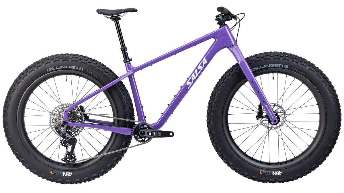 Salsa Beargrease Carbon - Twilight Purple - Side profile view