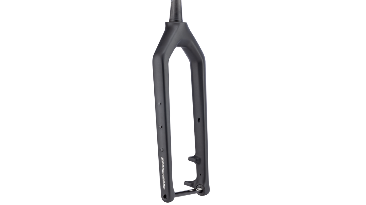 Salsa Bearpaw 2 Carbon Fork - Black - Side three quarter view