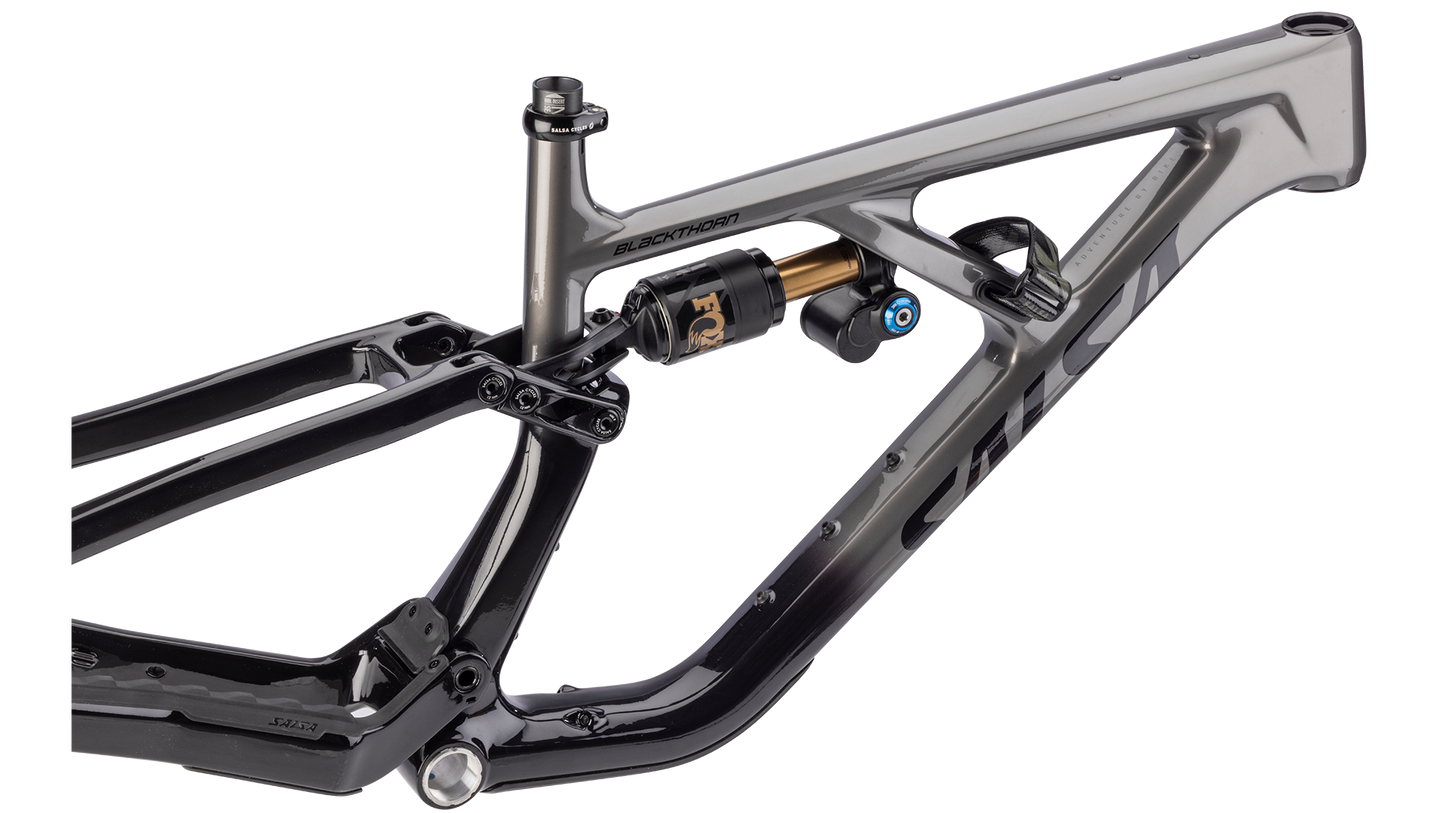 Salsa Blackthorn C 145 MTB Frameset - Black/Graphite Gray - three quarter view