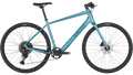 Salsa Confluence Ebike Flat Bar CUES 11 blue color side view on white background