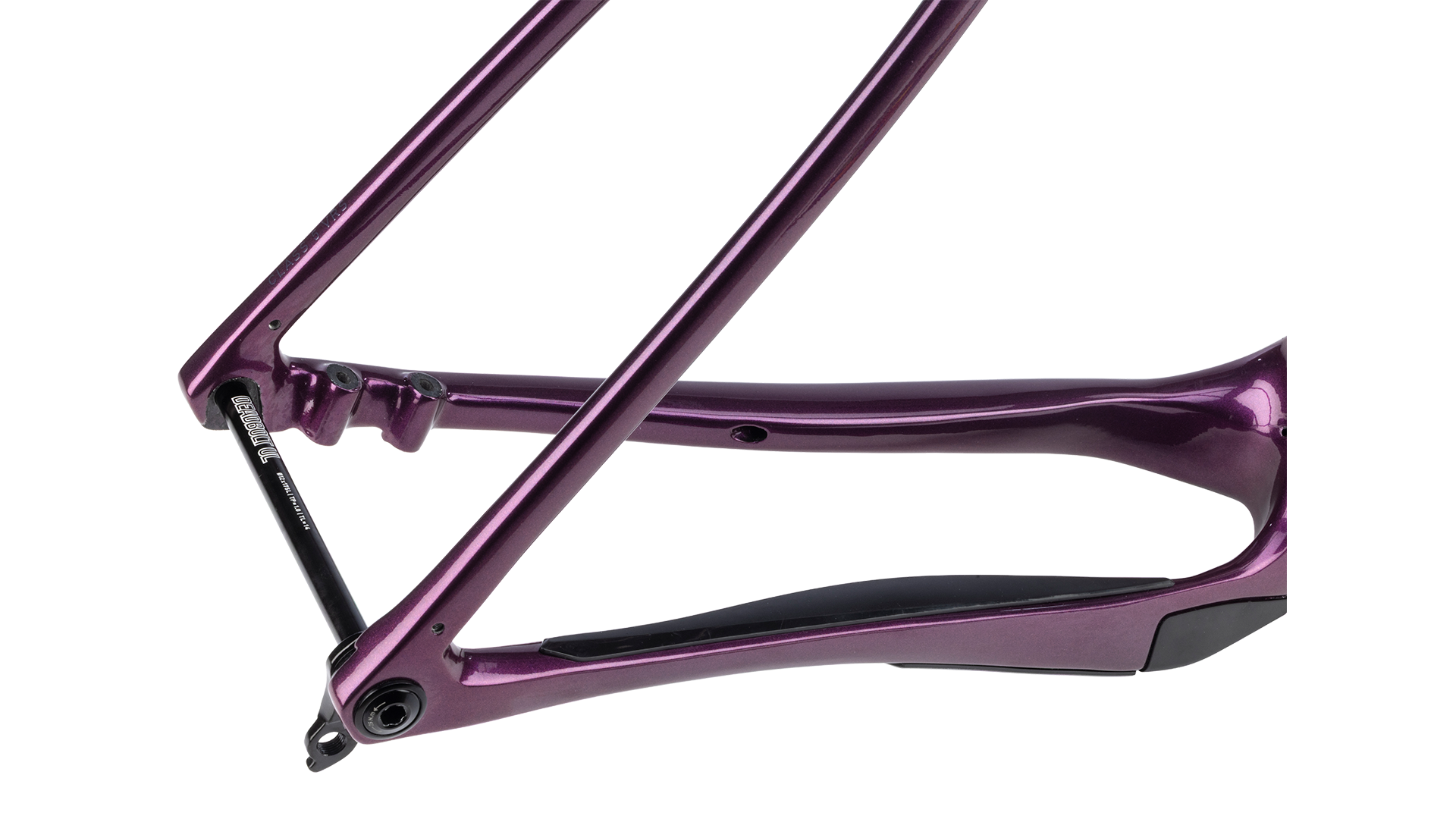 Salsa Cutthroat Gravel Bike Frameset - Deep Orchid - Rear axle closeup view