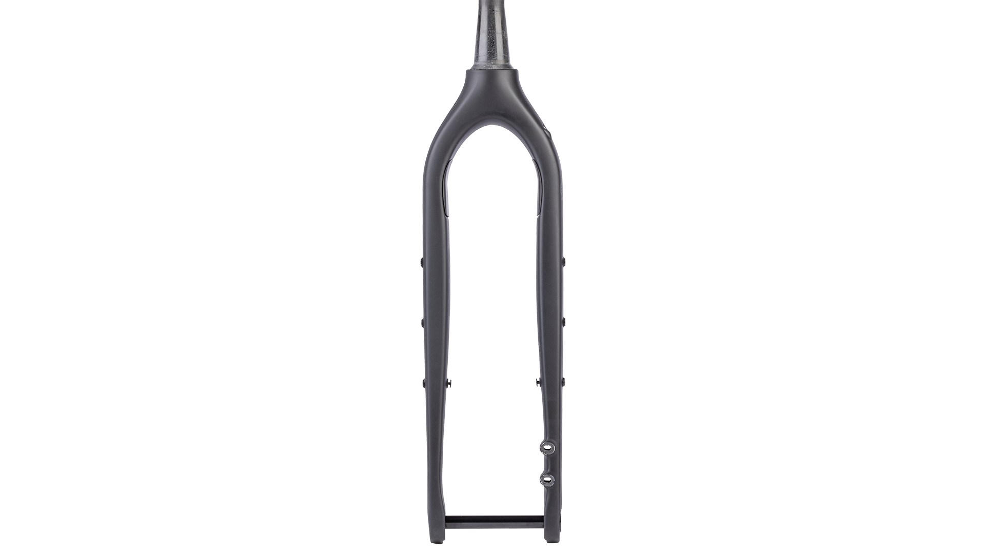 Salsa Cutthroat Carbon Fork - Black Matte - Front view
