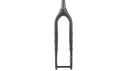 Salsa Cutthroat Carbon Fork - Black Matte - Front view
