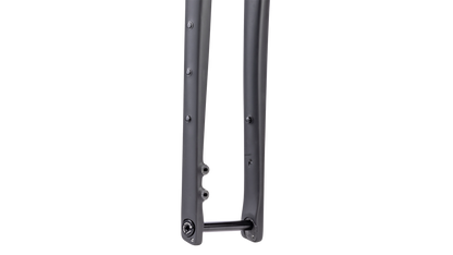 Salsa Cutthroat Carbon Fork - Black Matte - Axle close up view