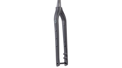 Salsa Cutthroat Carbon Fork - Black Matte - Side view with three pack mounts