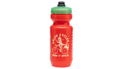 Salsa Extra Spicy Water Bottle - Red with green lid