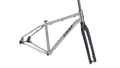 Salsa Fargo Ti Gravel Bike Frameset - Brushed Titanium - Side profile view
