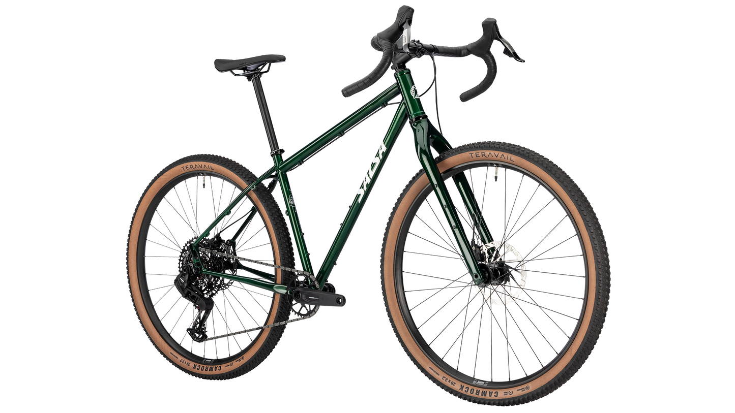 Salsa Fargo Apex S1000 Gravel Bike - Peat Moss - Front three quarter
