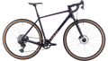 Salsa Flyway Rival XPLR Suspension gravel bike - Blackberry - side profile view