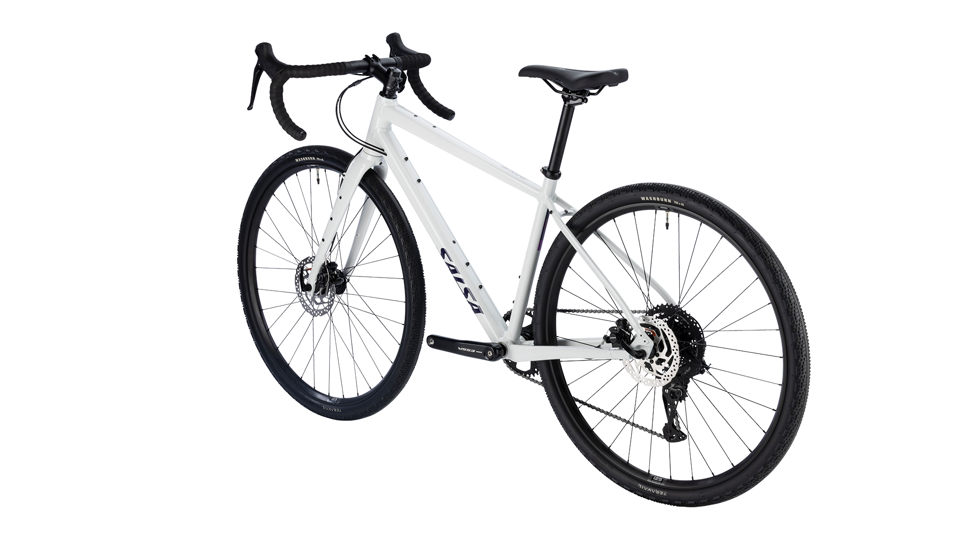 Salsa Journeyer ESSA 8 Gravel Bike - Vapor Gray - Rear three quarter view