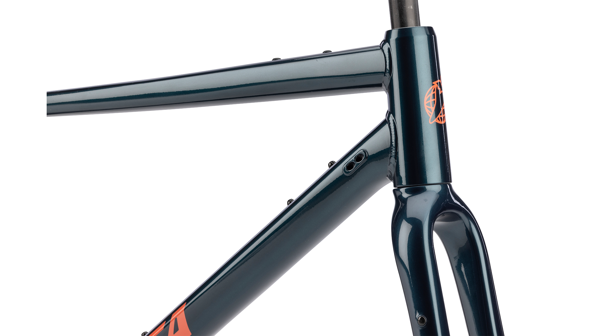 Salsa Journeyer Gravel Bike Frameset - Midnight Blue - Front steerer tube closeup