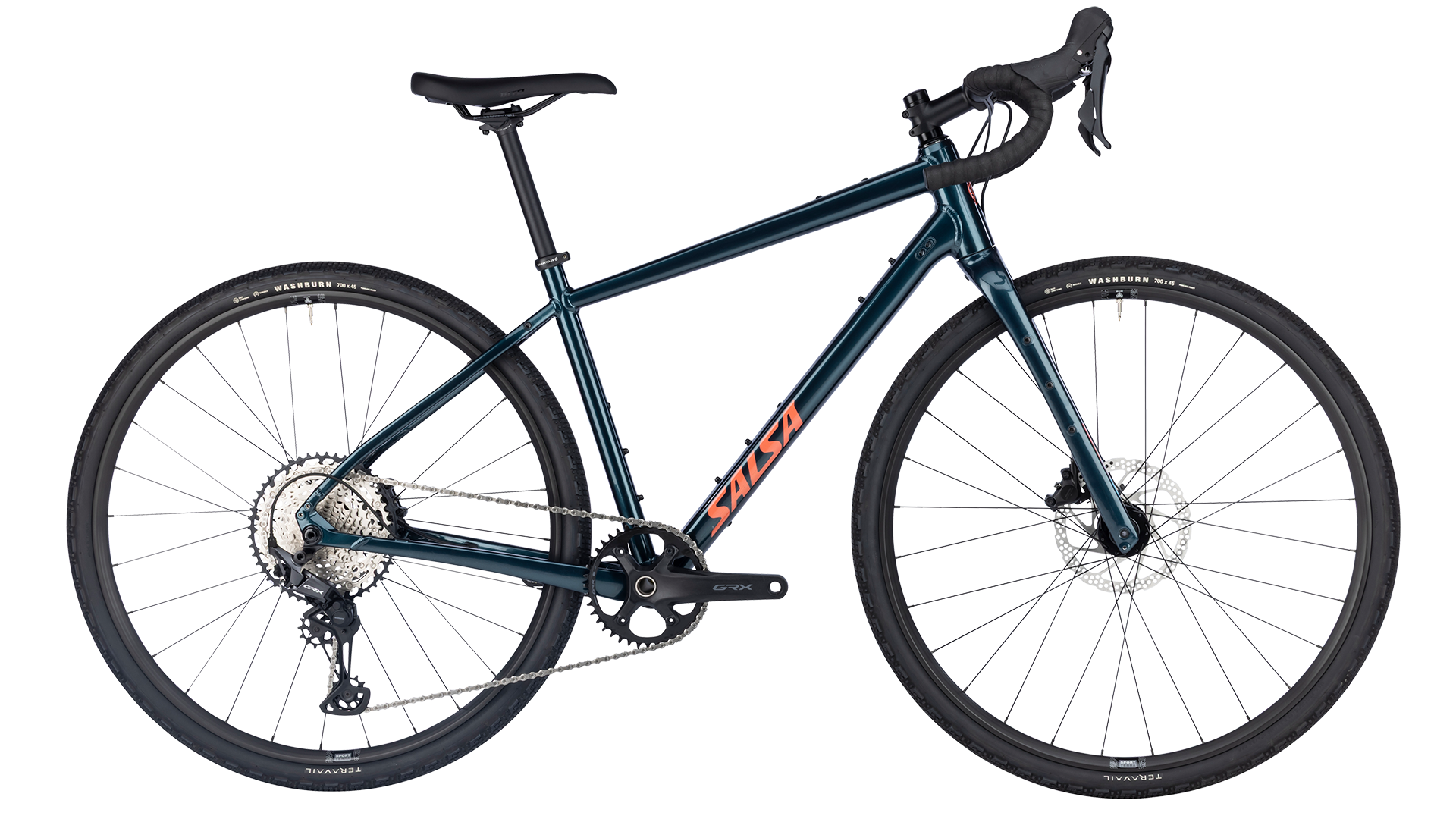 Salsa Journeyer GRX 610 Gravel Bike - Midnight Blue - Side profile view
