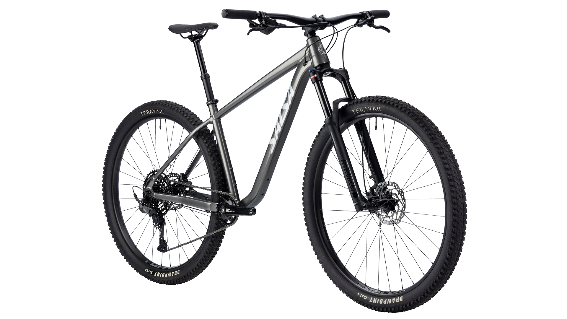 Salsa Rangefinder CUES 10 - Graphite Gray - front three quarter view