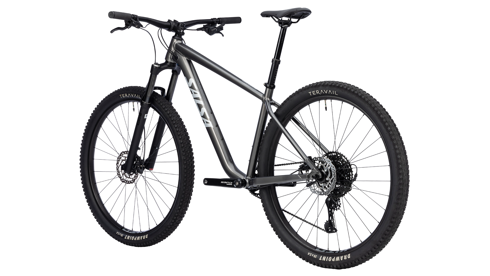Salsa Rangefinder CUES 10 - Graphite Gray - rear three quarter view