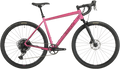 Salsa Stormchaser Apex Eagle Front Suspension gravel bike Berry color side view on white background