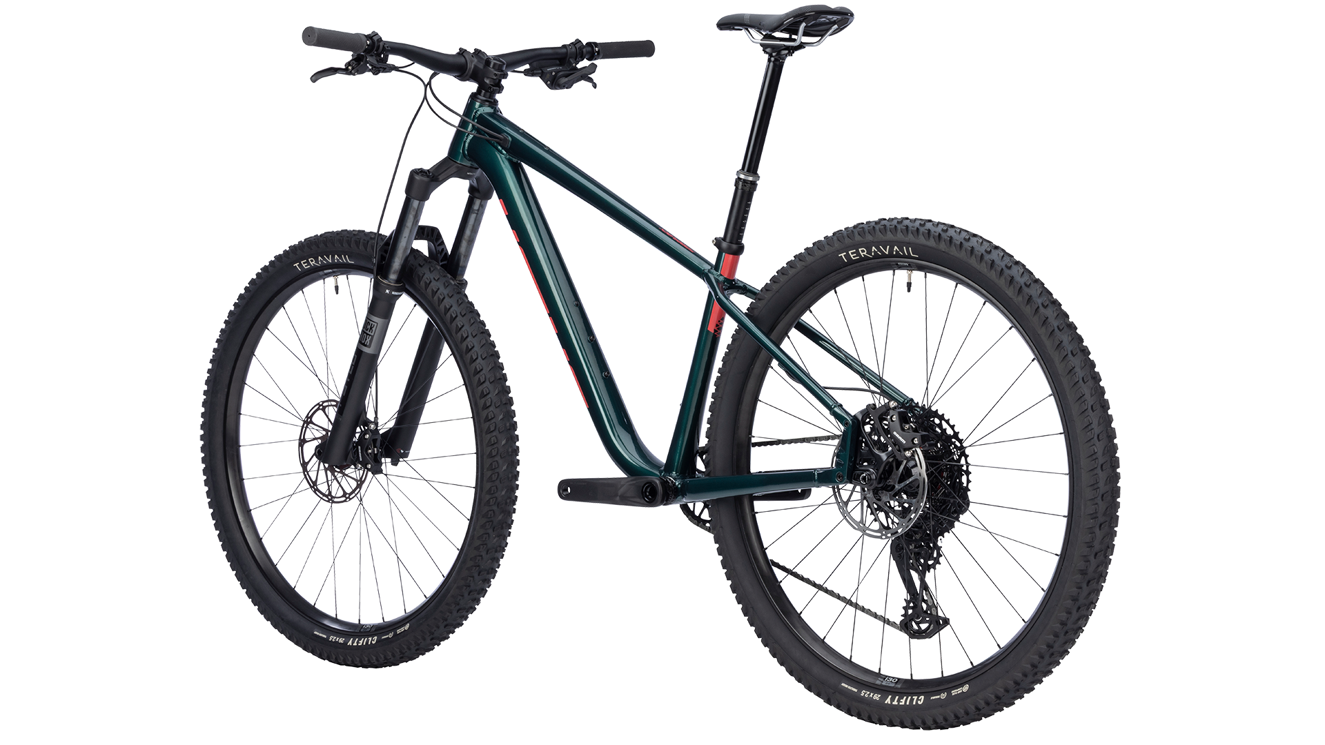 Salsa Timberjack Eagle 70 Transmission - Black Spruce - Rear three quarter view