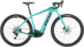 Salsa Tributary Ebike GRX 600 teal color side view on white background