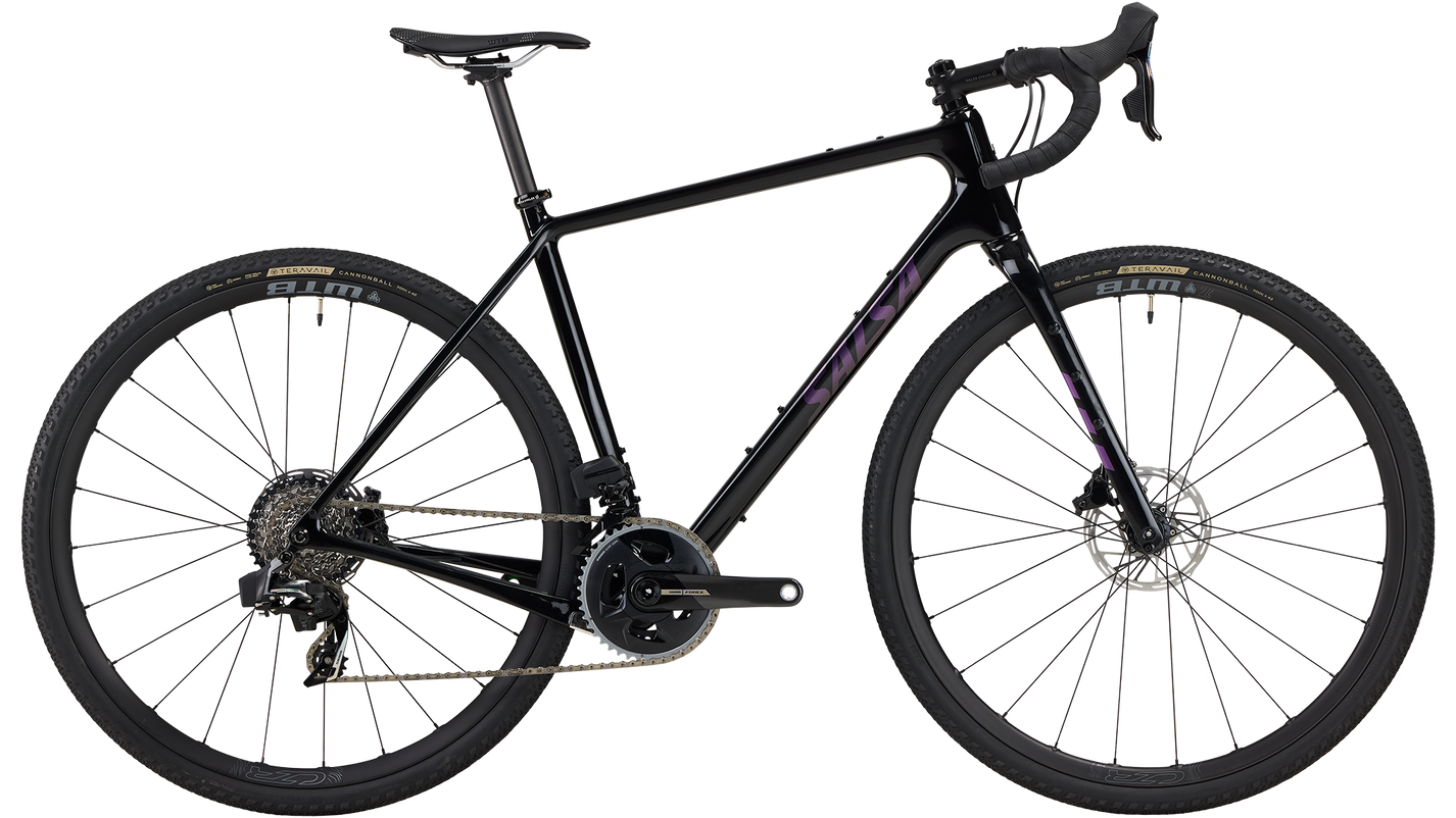 Salsa Warbird C Force AXS Wide Bike - 700c Carbon Gloss Black 49cm main image 1