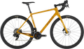 Salsa Warbird C Force AXS Wide yellow bike side view on white background