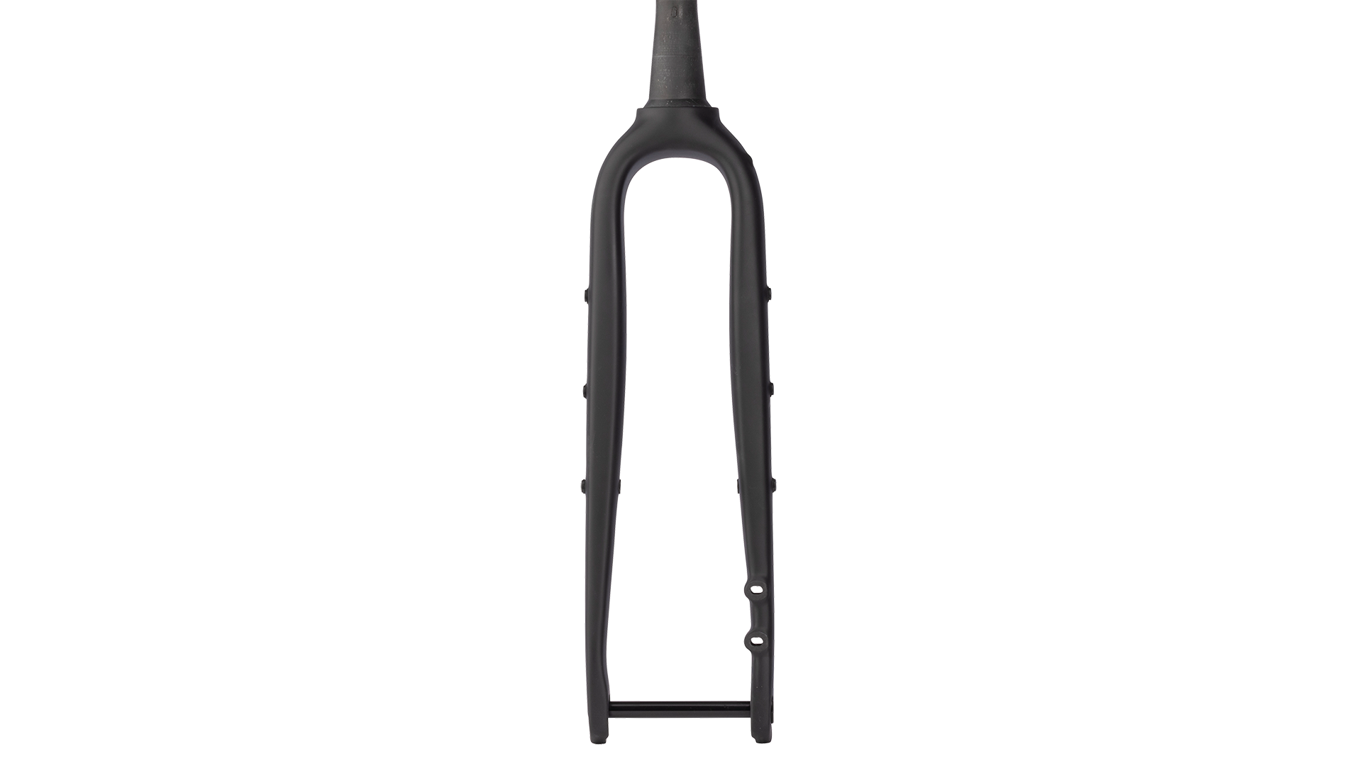 Salsa Waxwing Carbon Fork - Matte Black - Front view