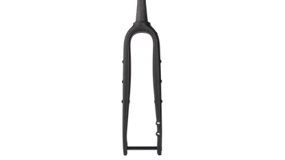 Salsa Waxwing Carbon Fork - Matte Black - Front view