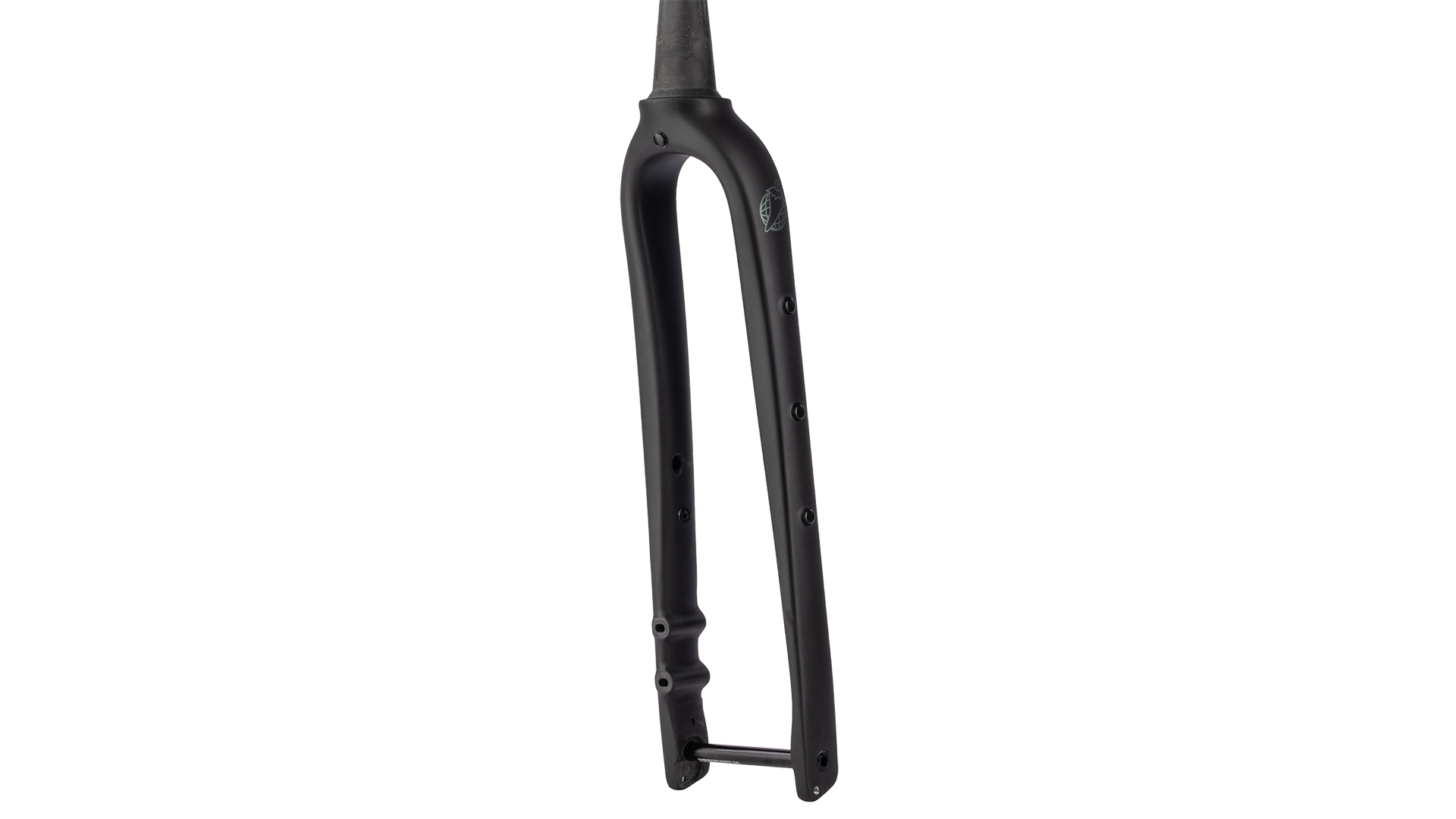 Salsa Waxwing Carbon Fork - Matte Black - Side three quarter view