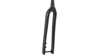 Salsa Waxwing Carbon Fork - Matte Black - Side view with three pack mounts