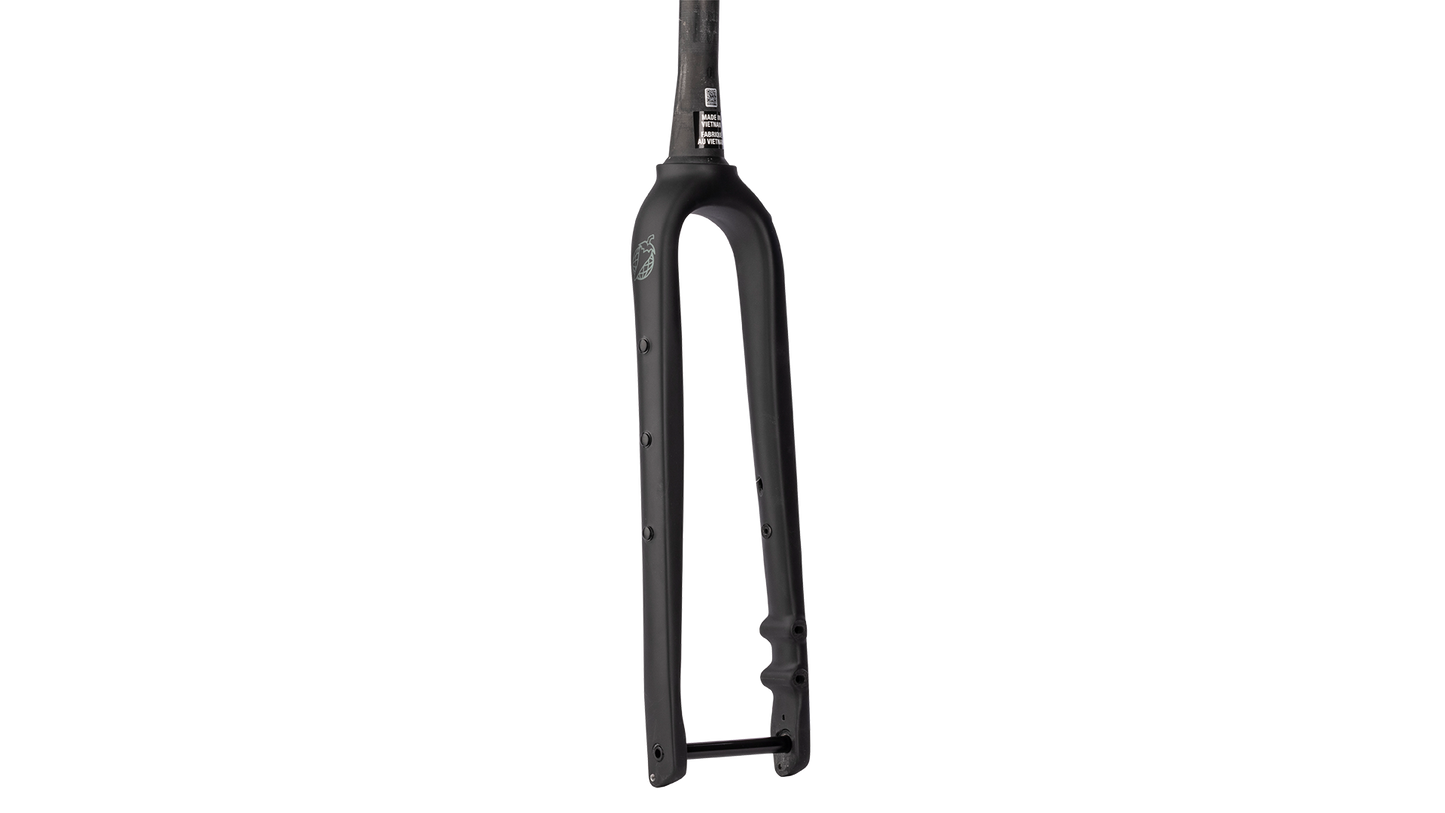 Salsa Waxwing Carbon Fork - Matte Black - Rear view