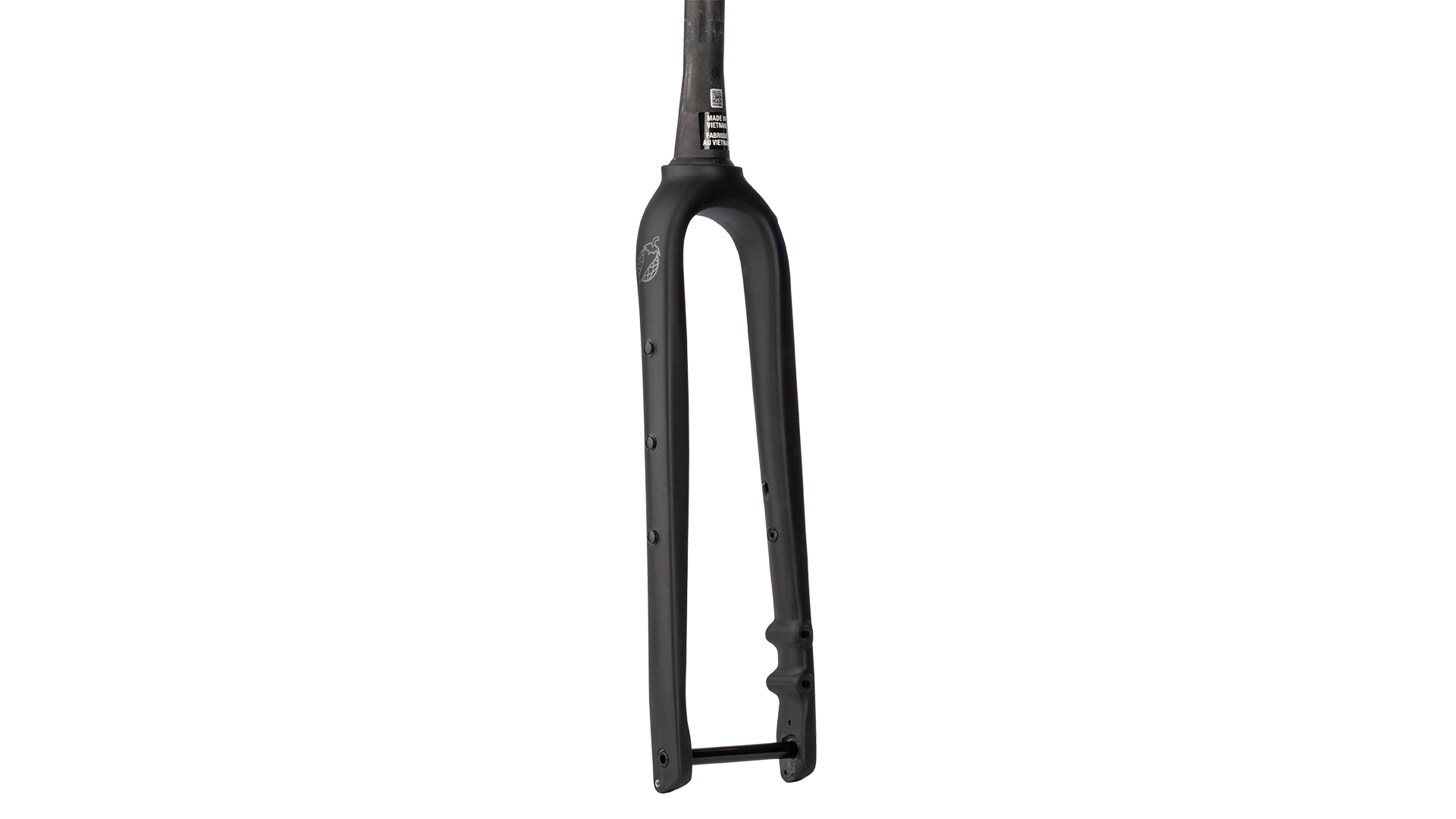 Salsa Waxwing Carbon Fork - Matte Black - Rear view