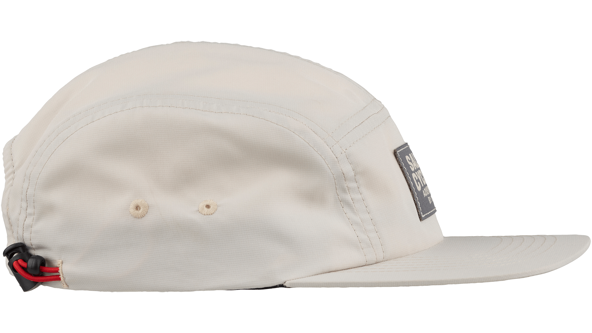 Salsa Adventure by Bike Hat - Cream with grey logo - Side view right