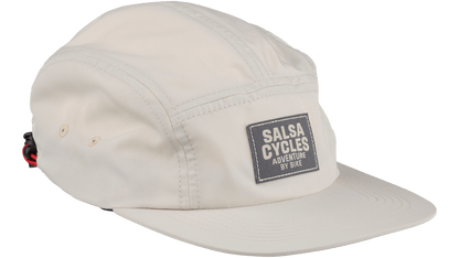 Salsa Adventure by Bike Hat - Cream with grey logo - Front three quarter view right