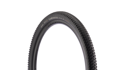A Teravail Camrock bicycle tire shown upright against a plain white background, with visible sidewall branding