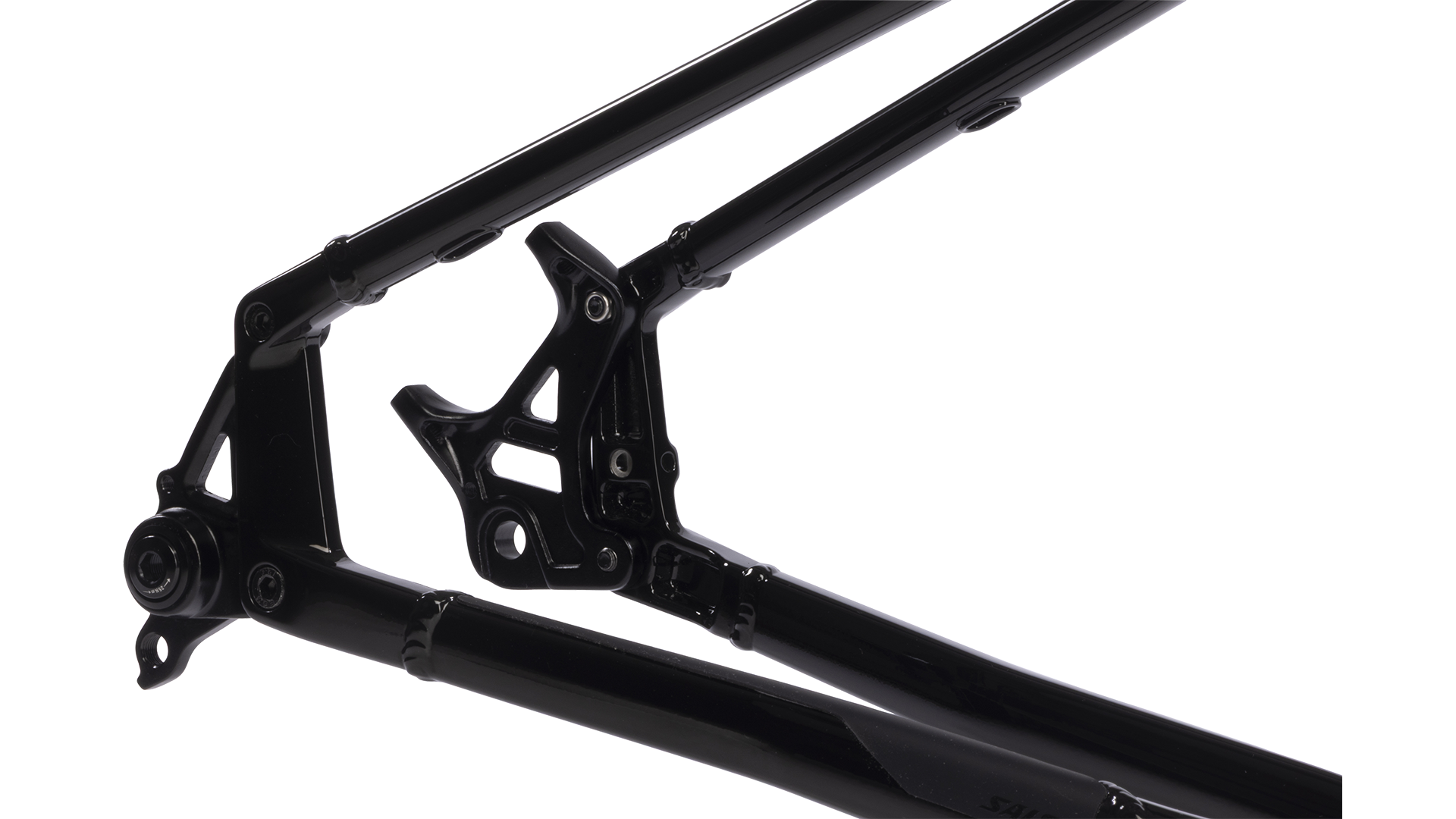 Salsa Timberjack Mountain Bike Frame - Black - Detail view of front of rear dropouts